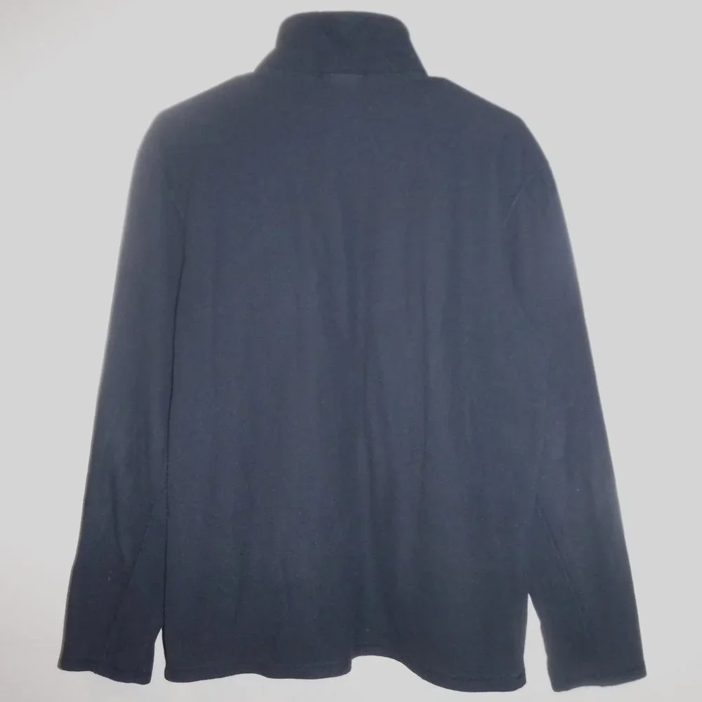 The North Face Mens sz M CLS1 Black Lightweight Brushed Fleece 1/4 Zip Pullover